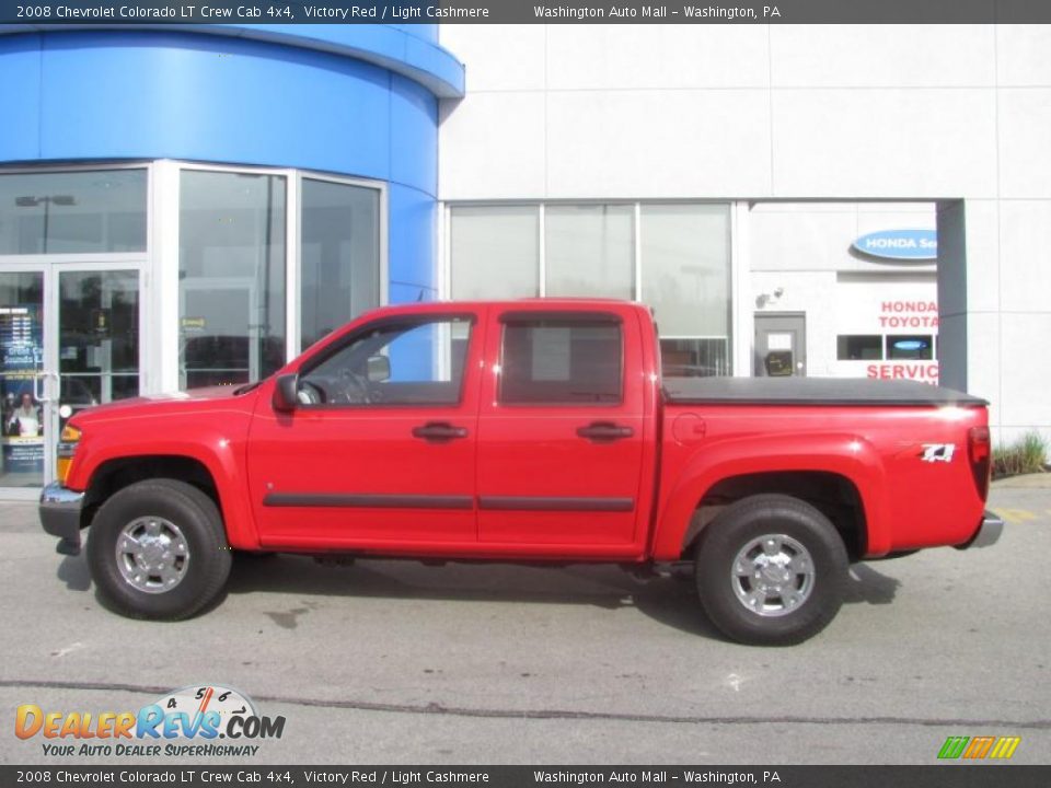 2008 Chevrolet Colorado LT Crew Cab 4x4 Victory Red / Light Cashmere Photo #3