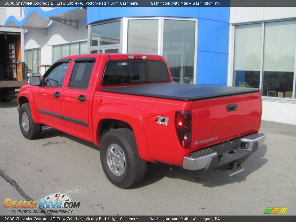 2008 Chevrolet Colorado LT Crew Cab 4x4 Victory Red / Light Cashmere Photo #4