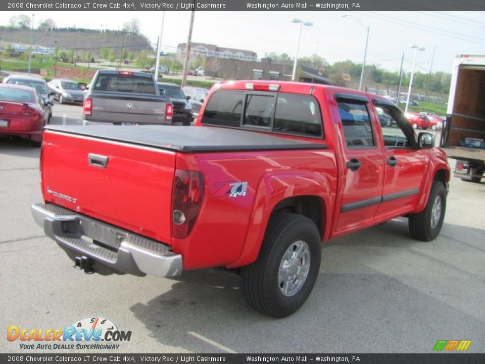 2008 Chevrolet Colorado LT Crew Cab 4x4 Victory Red / Light Cashmere Photo #7