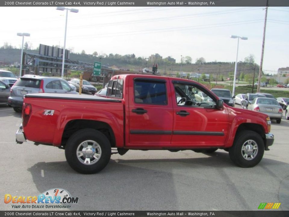 2008 Chevrolet Colorado LT Crew Cab 4x4 Victory Red / Light Cashmere Photo #8