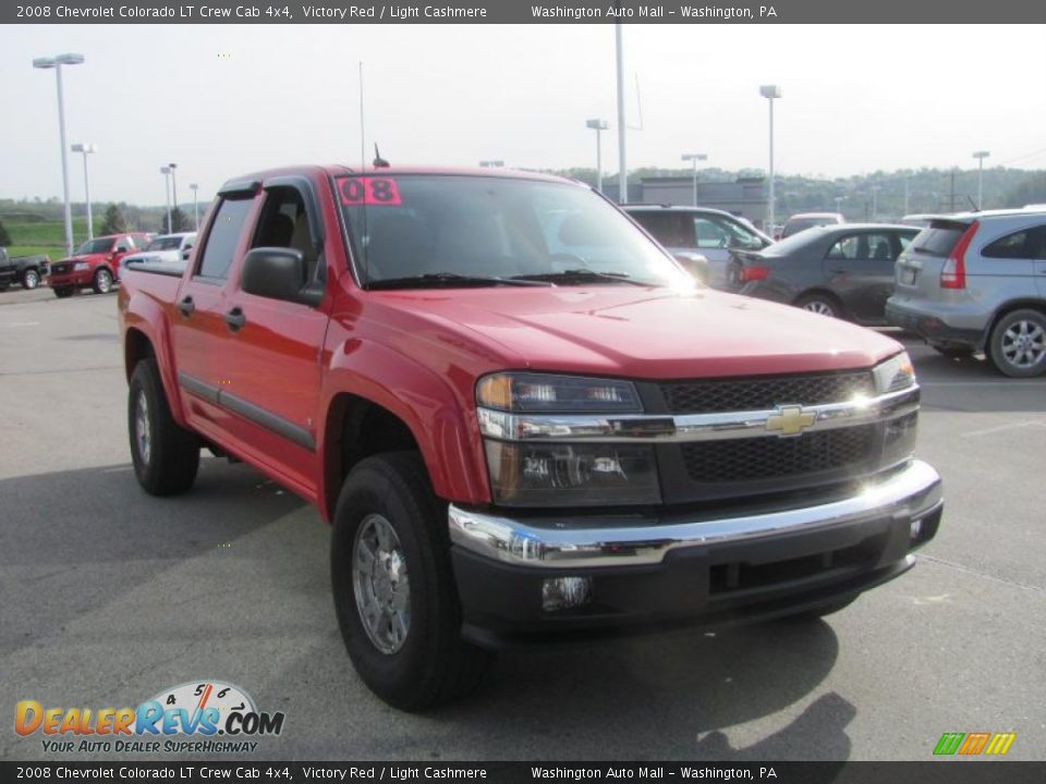 2008 Chevrolet Colorado LT Crew Cab 4x4 Victory Red / Light Cashmere Photo #10