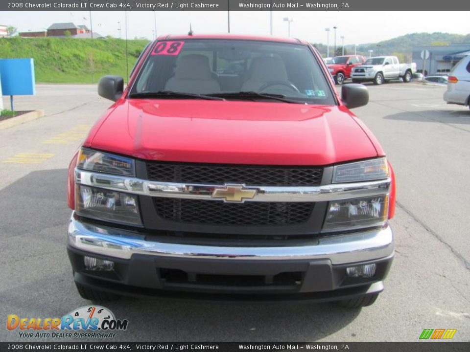 2008 Chevrolet Colorado LT Crew Cab 4x4 Victory Red / Light Cashmere Photo #11