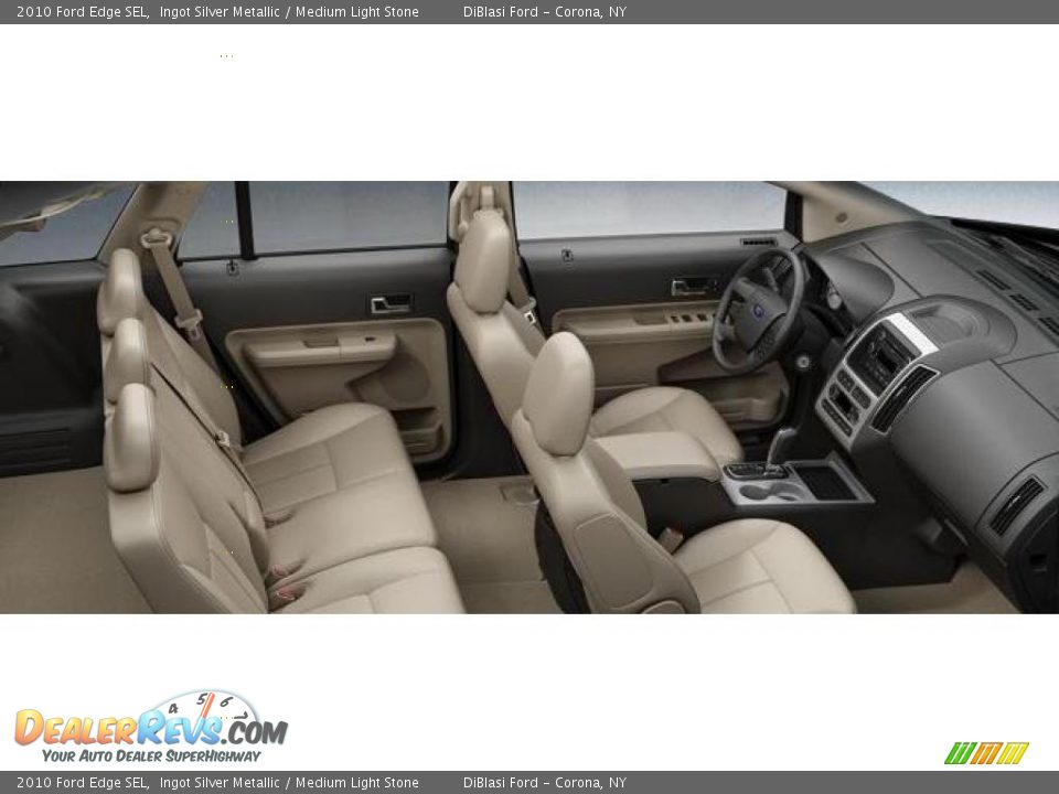 2010 Ford Edge SEL Ingot Silver Metallic / Medium Light Stone Photo #3