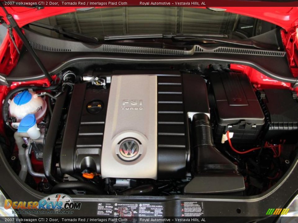 2007 Volkswagen GTI 2 Door Tornado Red / Interlagos Plaid Cloth Photo #24