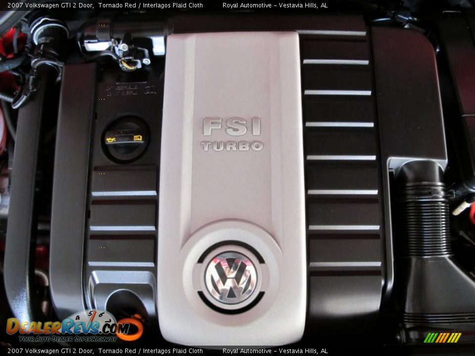 2007 Volkswagen GTI 2 Door Tornado Red / Interlagos Plaid Cloth Photo #25