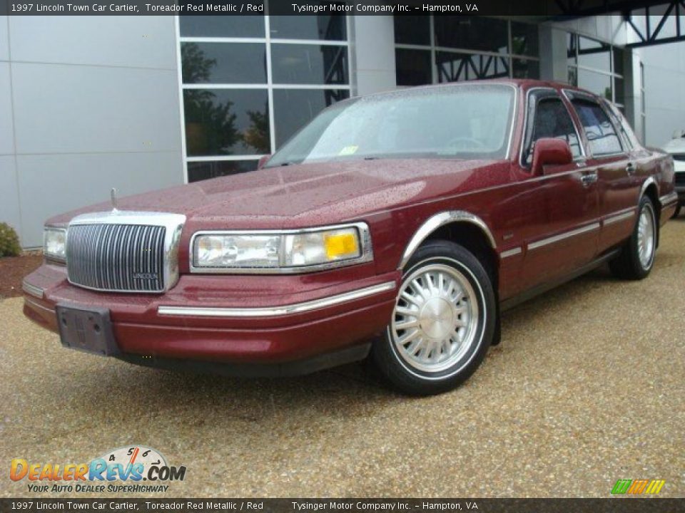 1997 Lincoln Town Car Cartier Toreador Red Metallic / Red Photo #1
