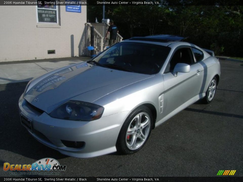 2006 Hyundai Tiburon SE Sterling Silver Metallic / Black Photo #1