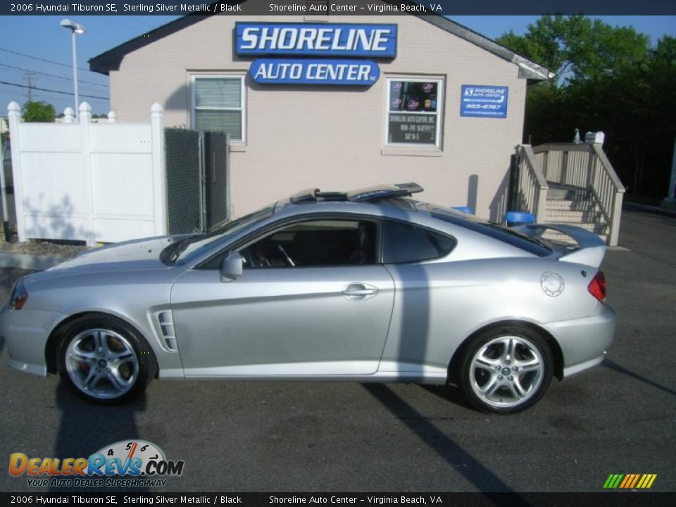 2006 Hyundai Tiburon SE Sterling Silver Metallic / Black Photo #2