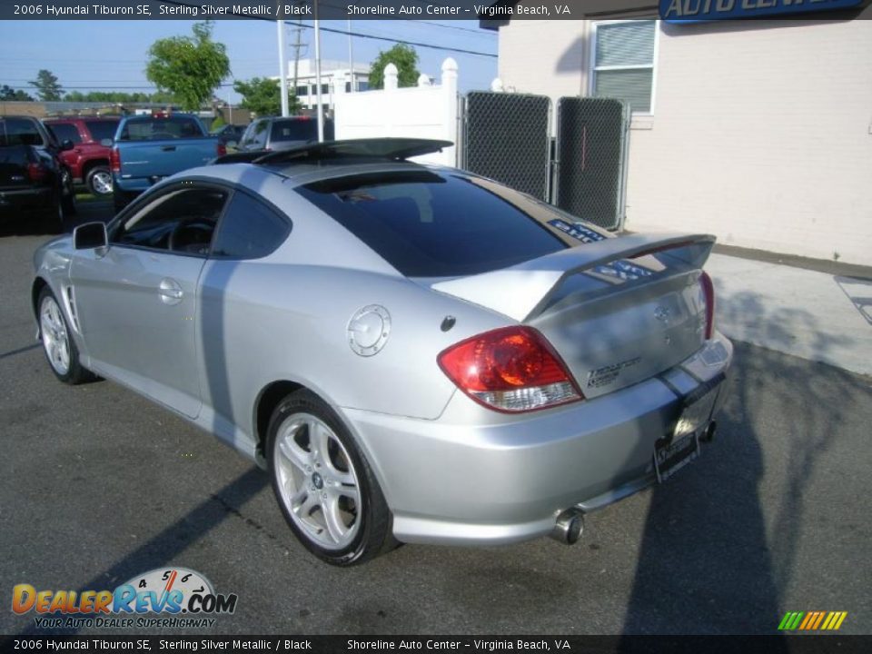 2006 Hyundai Tiburon SE Sterling Silver Metallic / Black Photo #3