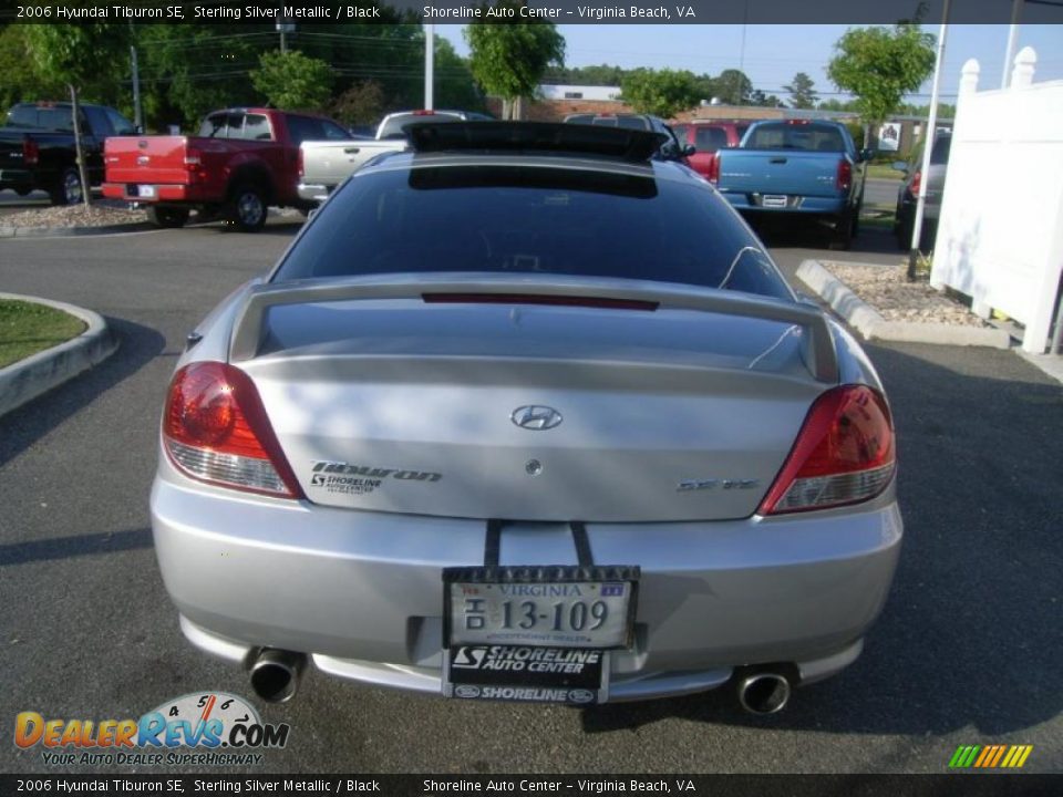 2006 Hyundai Tiburon SE Sterling Silver Metallic / Black Photo #4