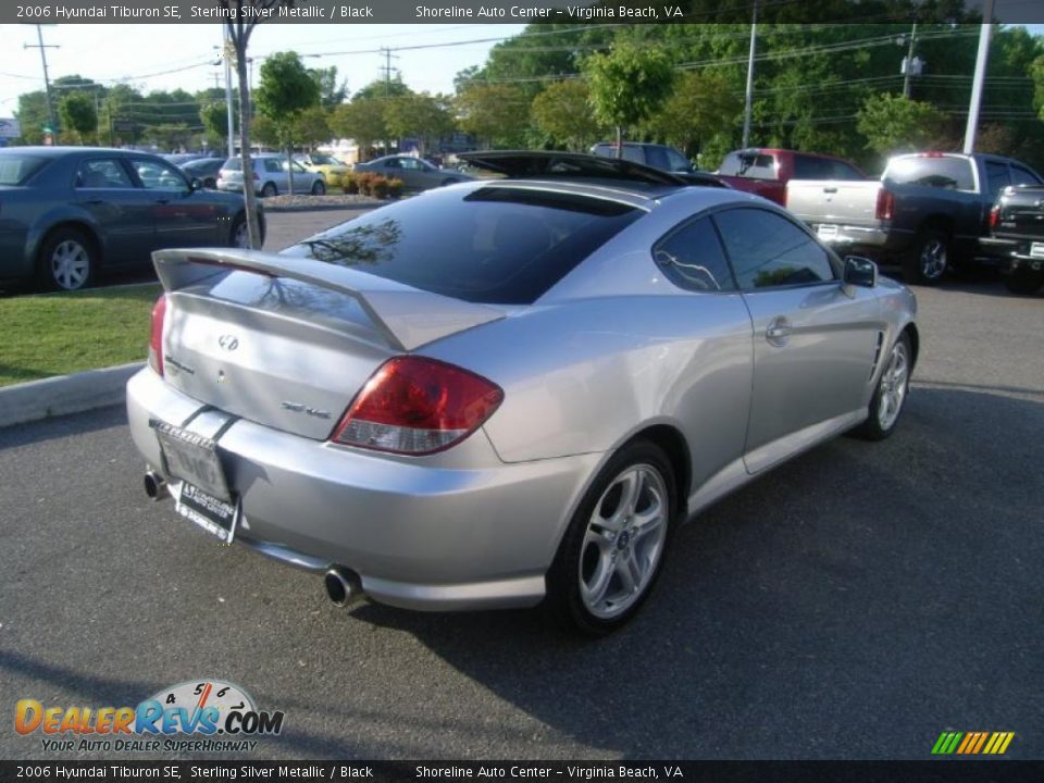 2006 Hyundai Tiburon SE Sterling Silver Metallic / Black Photo #5