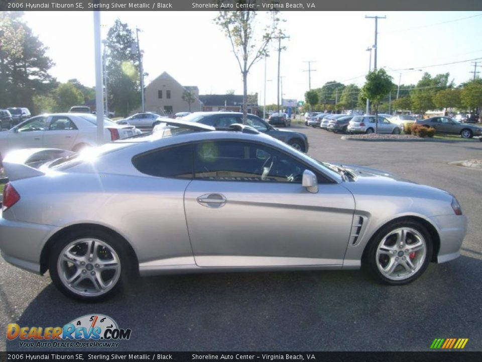 2006 Hyundai Tiburon SE Sterling Silver Metallic / Black Photo #6