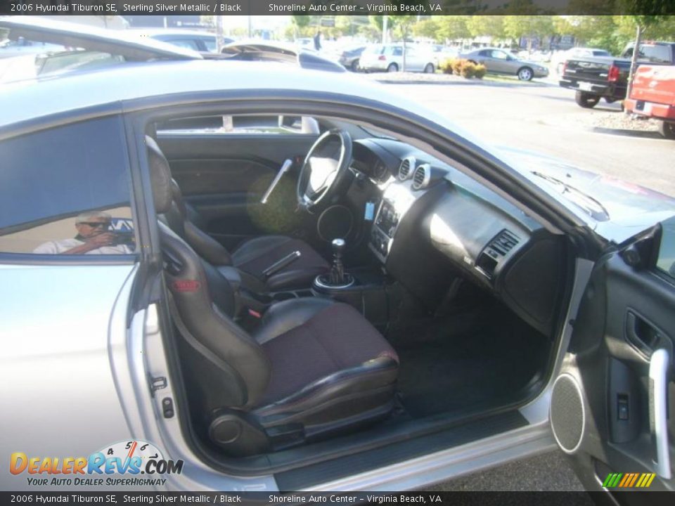 2006 Hyundai Tiburon SE Sterling Silver Metallic / Black Photo #12