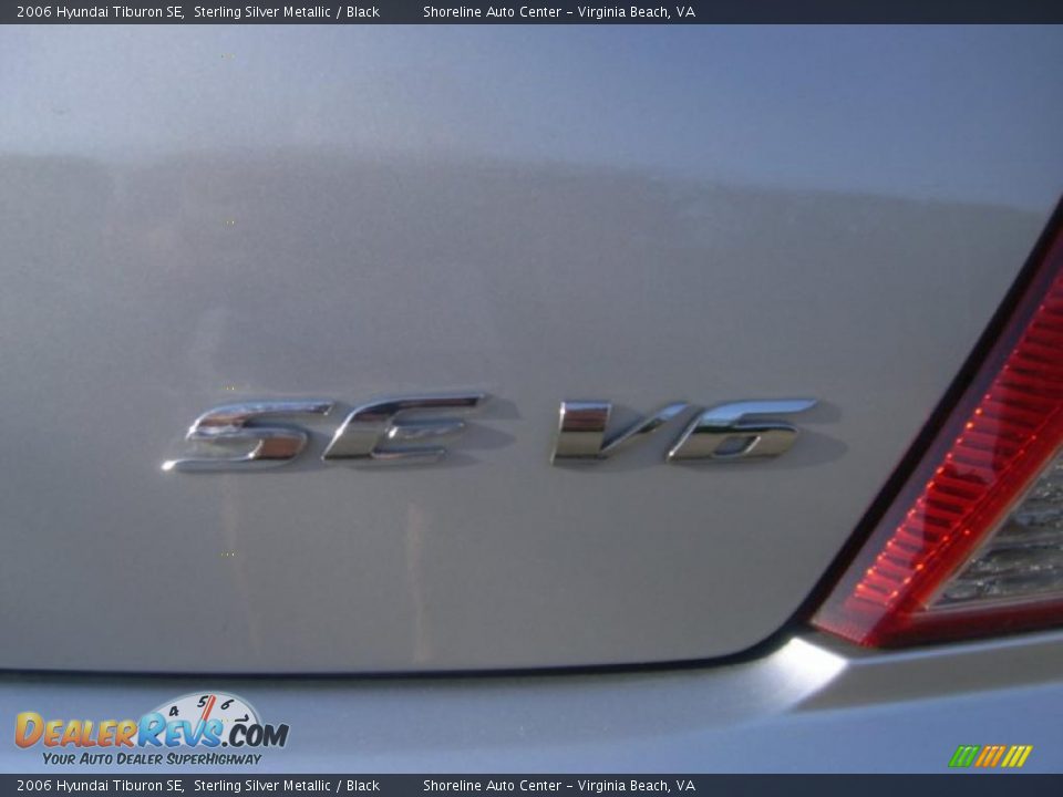 2006 Hyundai Tiburon SE Sterling Silver Metallic / Black Photo #13