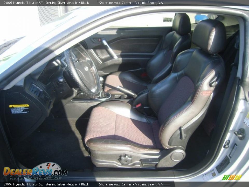 2006 Hyundai Tiburon SE Sterling Silver Metallic / Black Photo #14