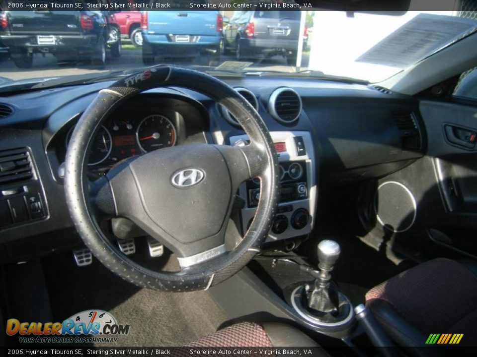 2006 Hyundai Tiburon SE Sterling Silver Metallic / Black Photo #15