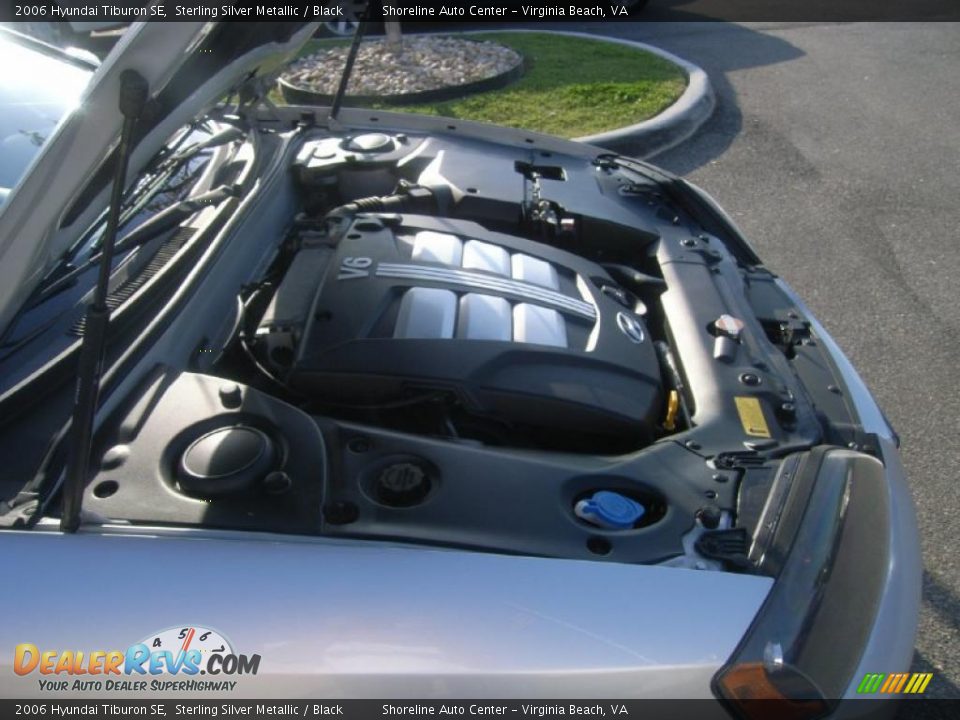 2006 Hyundai Tiburon SE Sterling Silver Metallic / Black Photo #20