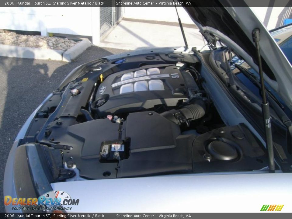 2006 Hyundai Tiburon SE Sterling Silver Metallic / Black Photo #22