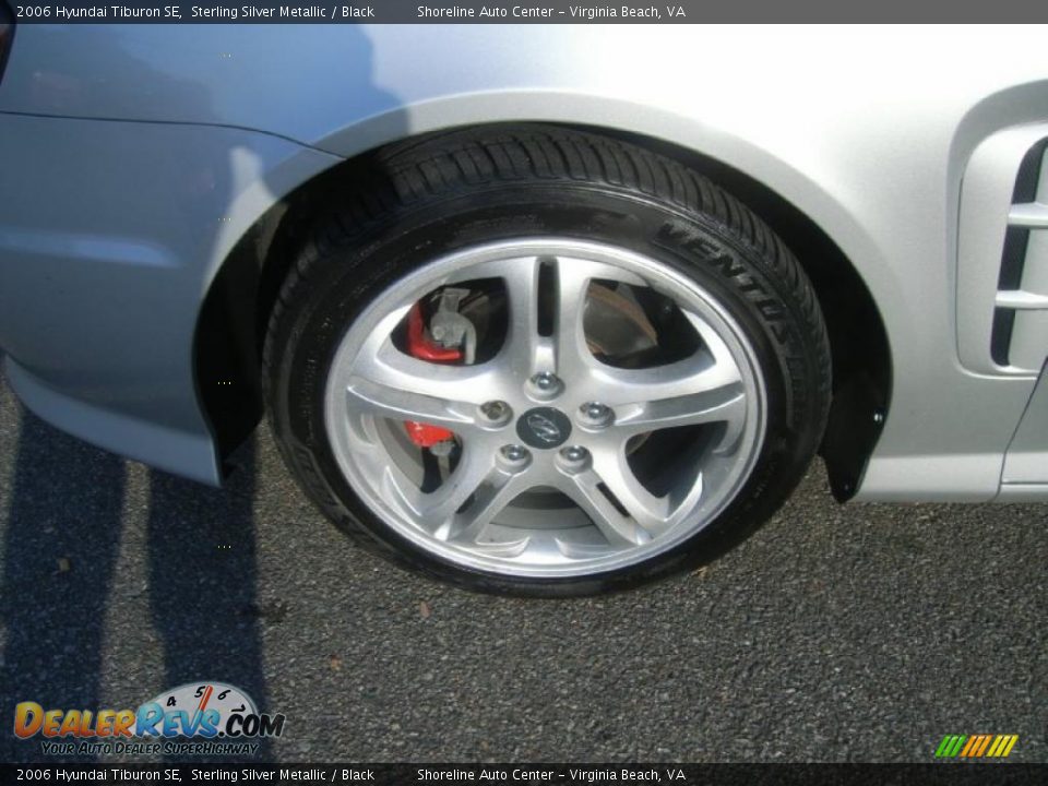 2006 Hyundai Tiburon SE Sterling Silver Metallic / Black Photo #23