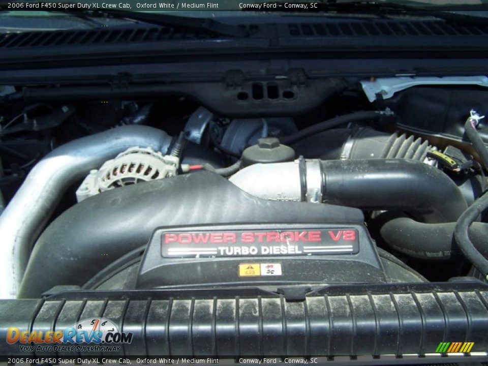 2006 Ford F450 Super Duty XL Crew Cab Oxford White / Medium Flint Photo #12