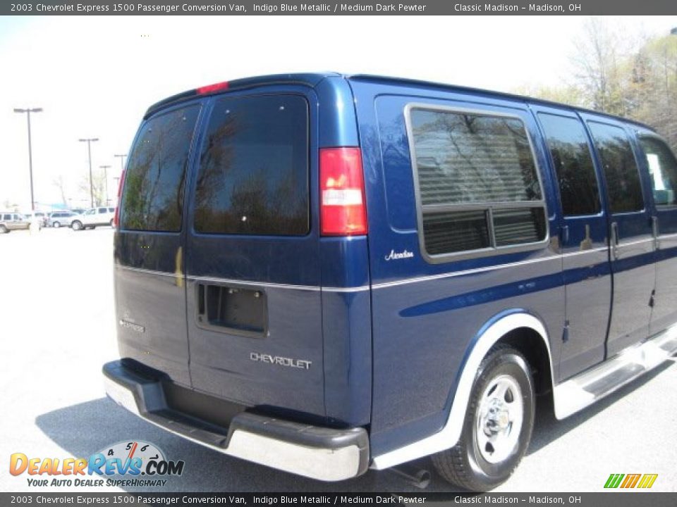 2003 Chevrolet Express 1500 Passenger Conversion Van Indigo Blue Metallic / Medium Dark Pewter Photo #5