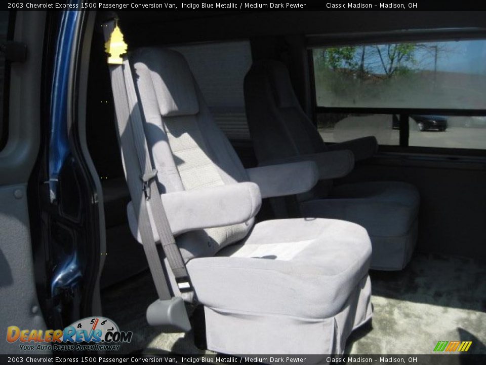 2003 Chevrolet Express 1500 Passenger Conversion Van Indigo Blue Metallic / Medium Dark Pewter Photo #11