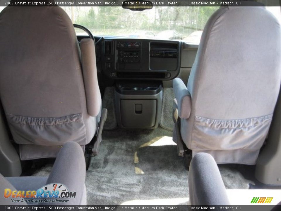 2003 Chevrolet Express 1500 Passenger Conversion Van Indigo Blue Metallic / Medium Dark Pewter Photo #16