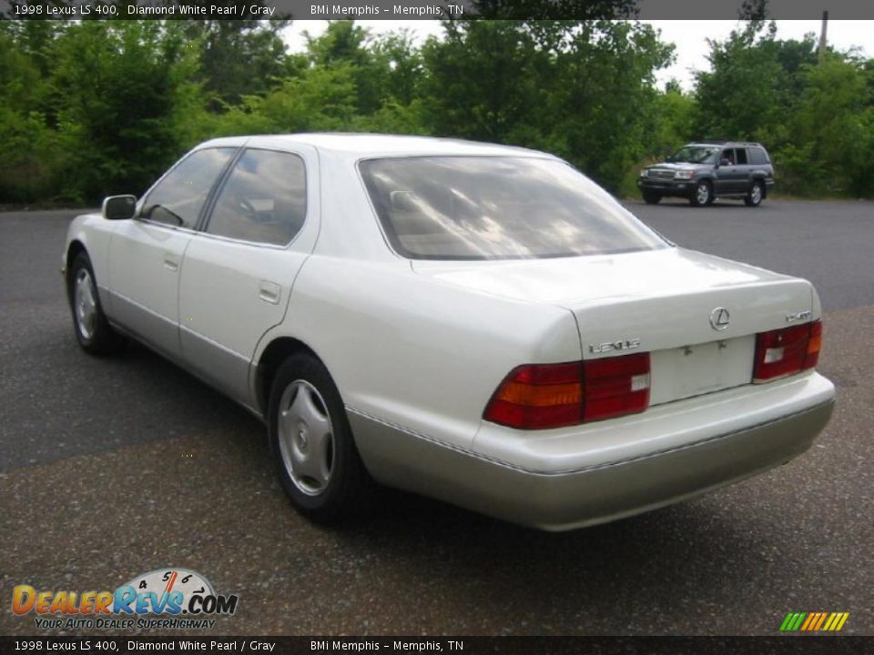 1998 Lexus LS 400 Diamond White Pearl / Gray Photo #3