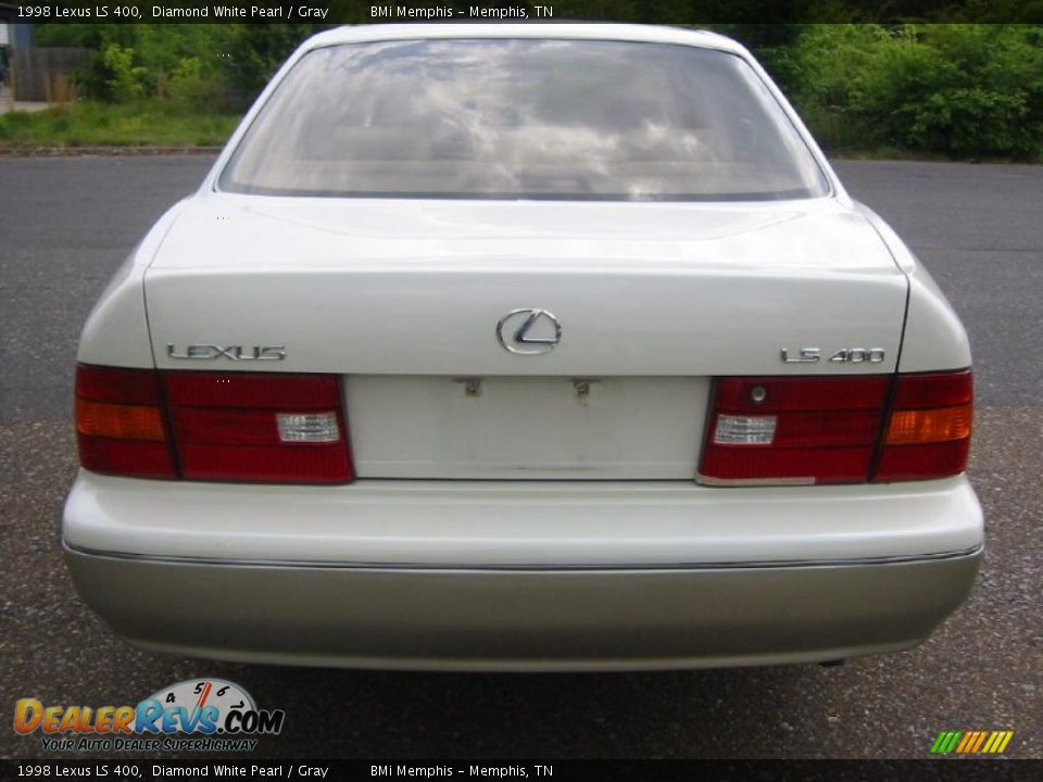 1998 Lexus LS 400 Diamond White Pearl / Gray Photo #4