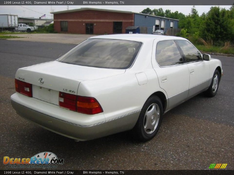 1998 Lexus LS 400 Diamond White Pearl / Gray Photo #5