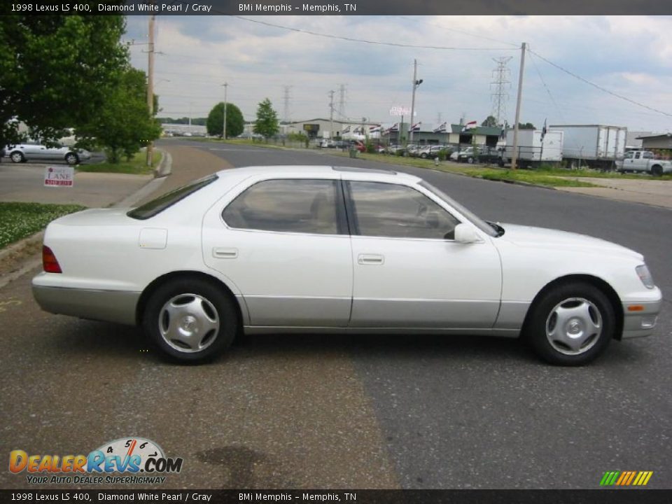 1998 Lexus LS 400 Diamond White Pearl / Gray Photo #6