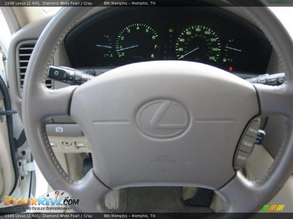 1998 Lexus LS 400 Diamond White Pearl / Gray Photo #13