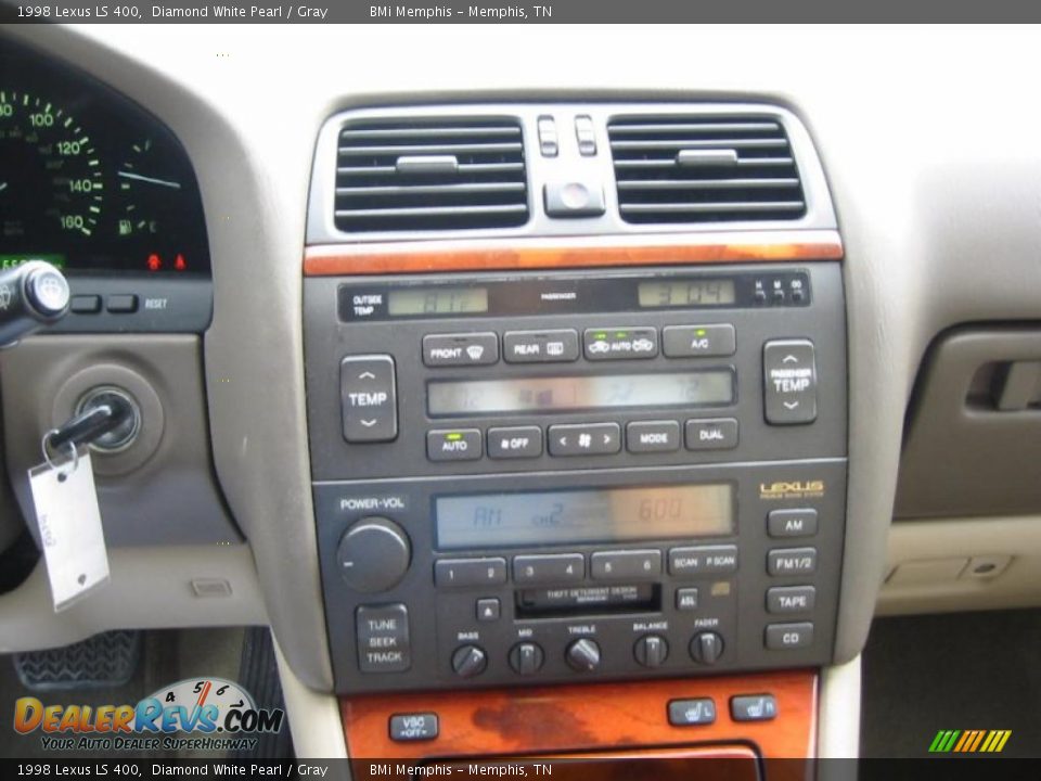 1998 Lexus LS 400 Diamond White Pearl / Gray Photo #14