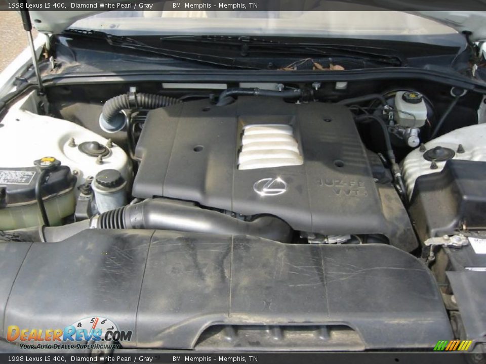 1998 Lexus LS 400 Diamond White Pearl / Gray Photo #25