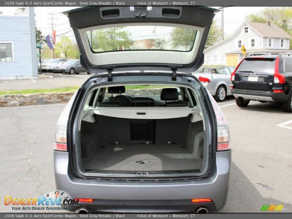 2008 Saab 9-3 Aero SportCombi Wagon Steel Gray Metallic / Black Photo #7