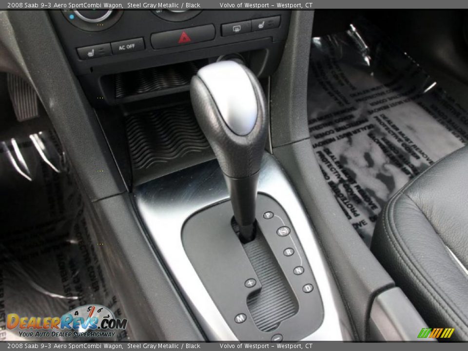 2008 Saab 9-3 Aero SportCombi Wagon Steel Gray Metallic / Black Photo #16