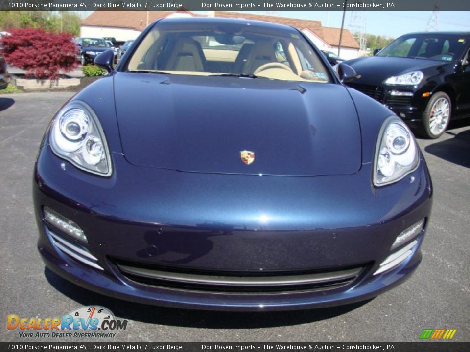 2010 Porsche Panamera 4S Dark Blue Metallic / Luxor Beige Photo #3