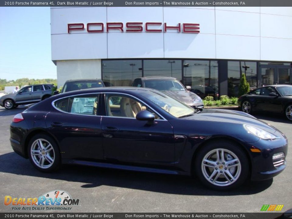 2010 Porsche Panamera 4S Dark Blue Metallic / Luxor Beige Photo #6