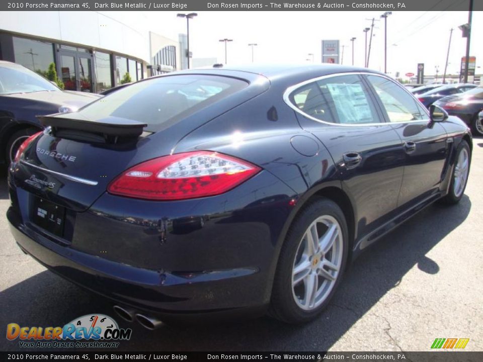 2010 Porsche Panamera 4S Dark Blue Metallic / Luxor Beige Photo #7