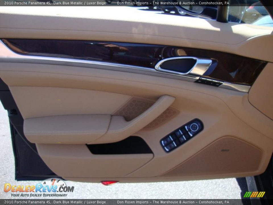 2010 Porsche Panamera 4S Dark Blue Metallic / Luxor Beige Photo #13