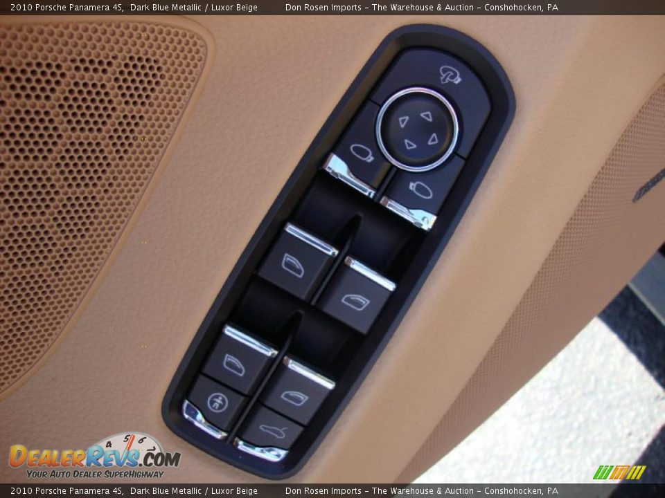 2010 Porsche Panamera 4S Dark Blue Metallic / Luxor Beige Photo #14