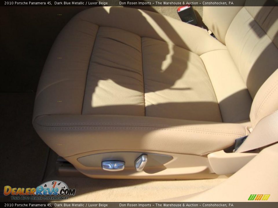 2010 Porsche Panamera 4S Dark Blue Metallic / Luxor Beige Photo #15