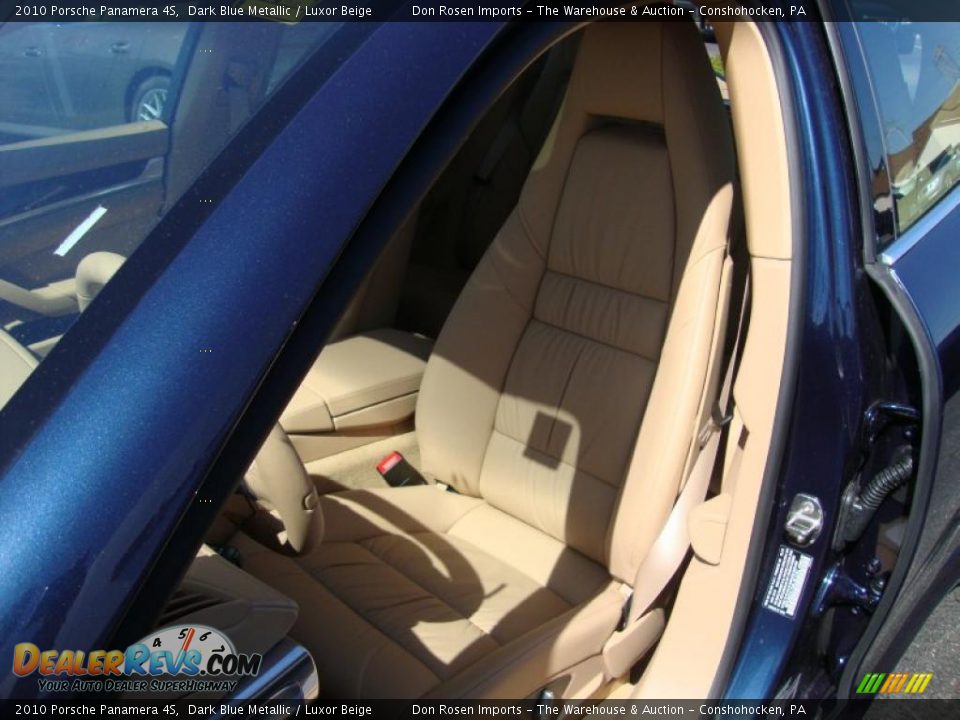 2010 Porsche Panamera 4S Dark Blue Metallic / Luxor Beige Photo #16