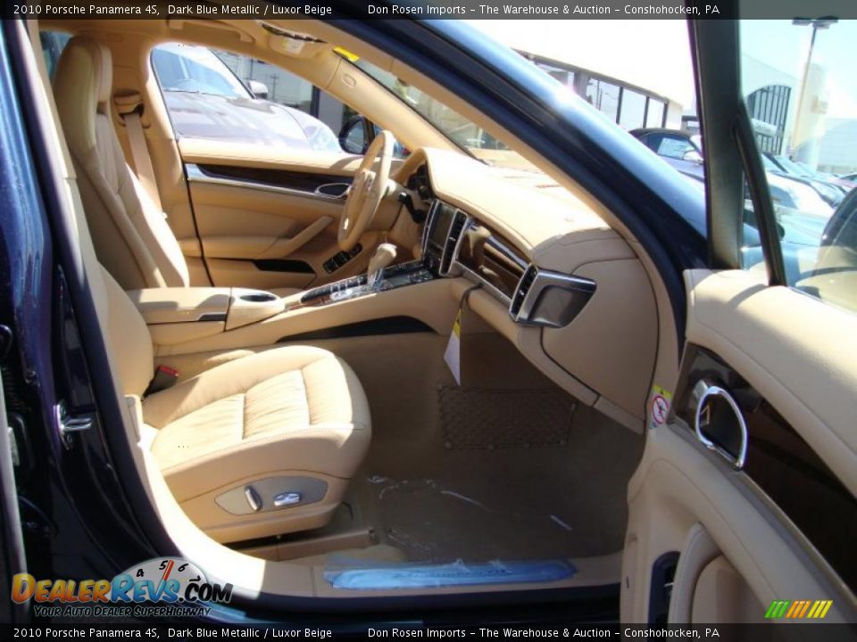 2010 Porsche Panamera 4S Dark Blue Metallic / Luxor Beige Photo #19