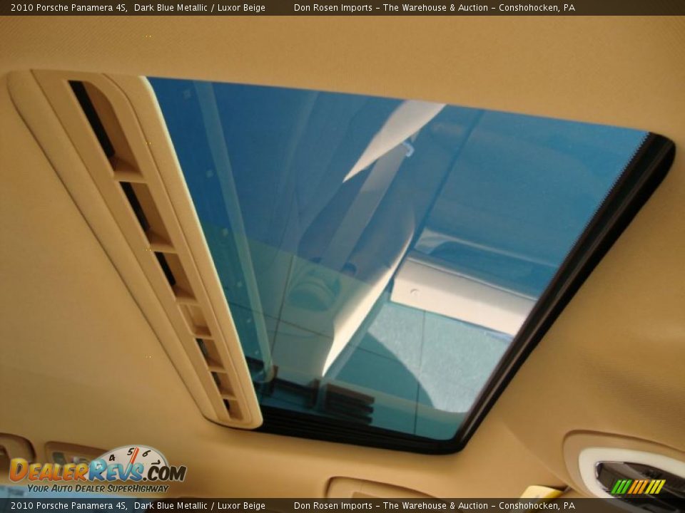 2010 Porsche Panamera 4S Dark Blue Metallic / Luxor Beige Photo #20