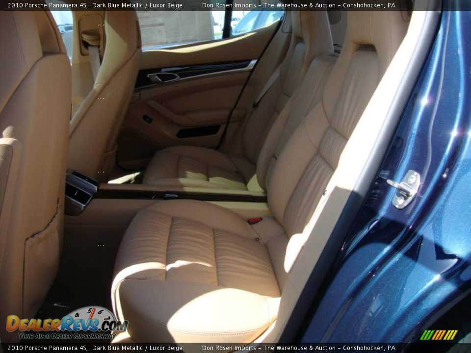 2010 Porsche Panamera 4S Dark Blue Metallic / Luxor Beige Photo #22