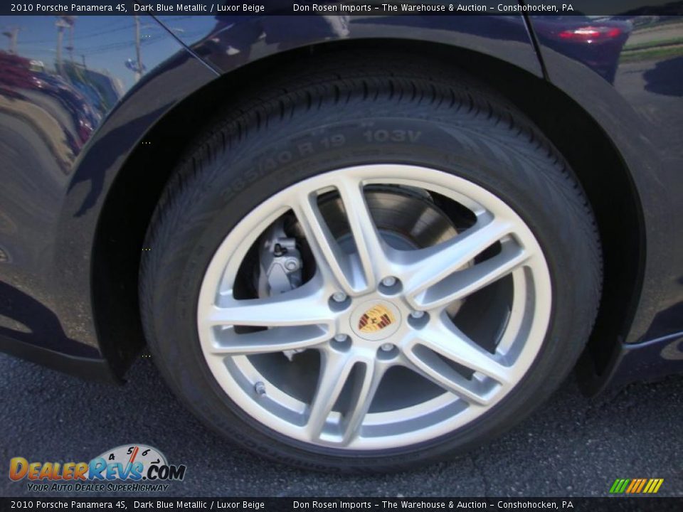 2010 Porsche Panamera 4S Dark Blue Metallic / Luxor Beige Photo #25