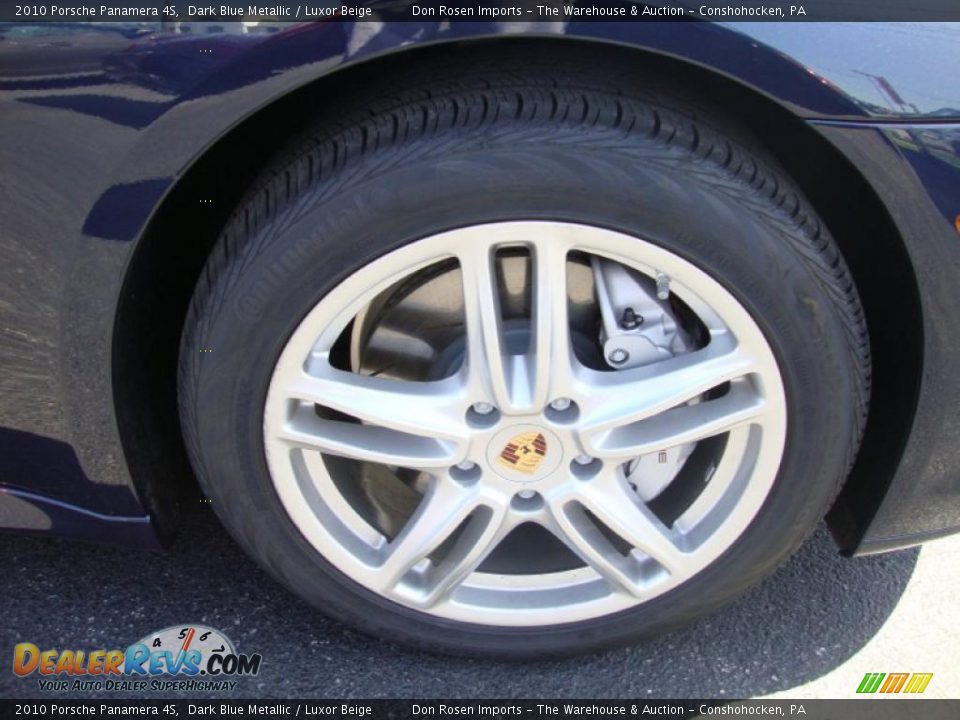 2010 Porsche Panamera 4S Dark Blue Metallic / Luxor Beige Photo #26