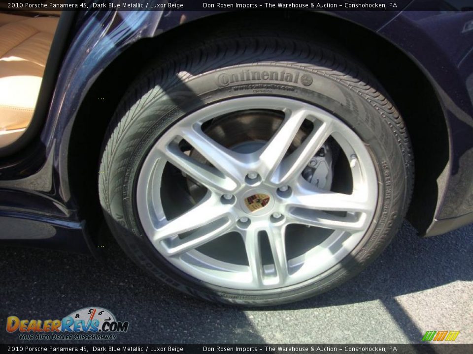 2010 Porsche Panamera 4S Dark Blue Metallic / Luxor Beige Photo #30