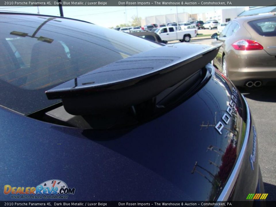 2010 Porsche Panamera 4S Dark Blue Metallic / Luxor Beige Photo #31